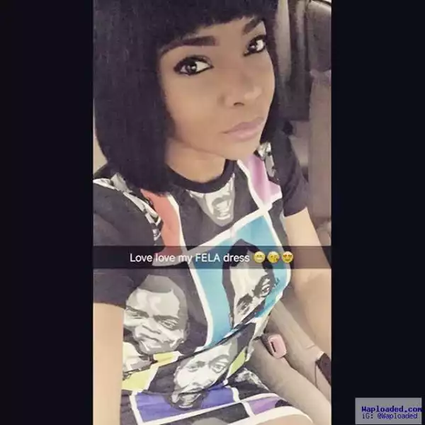 Photos: See This Fela Inspired Gown Nigerian Actress, Linda Ejiofor Steps Out In...